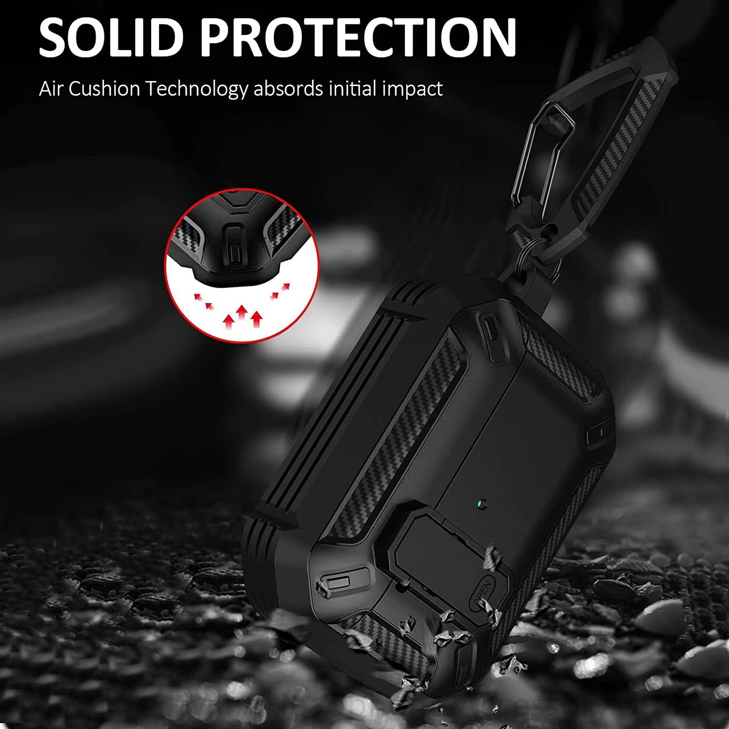 Carbon Fibre for Airpods Pro 2 Case with Switch Headset Case Shockproof Cover for Men Case for Airpods Pro 1 2 Airpod 3 Case