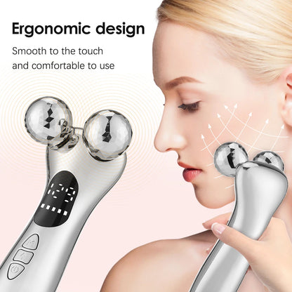 Electric Facial Slimming Rollor Facial Micro-Current Beauty Instrument Face Lift Roller Massager Skin Tighten Beauty Devices