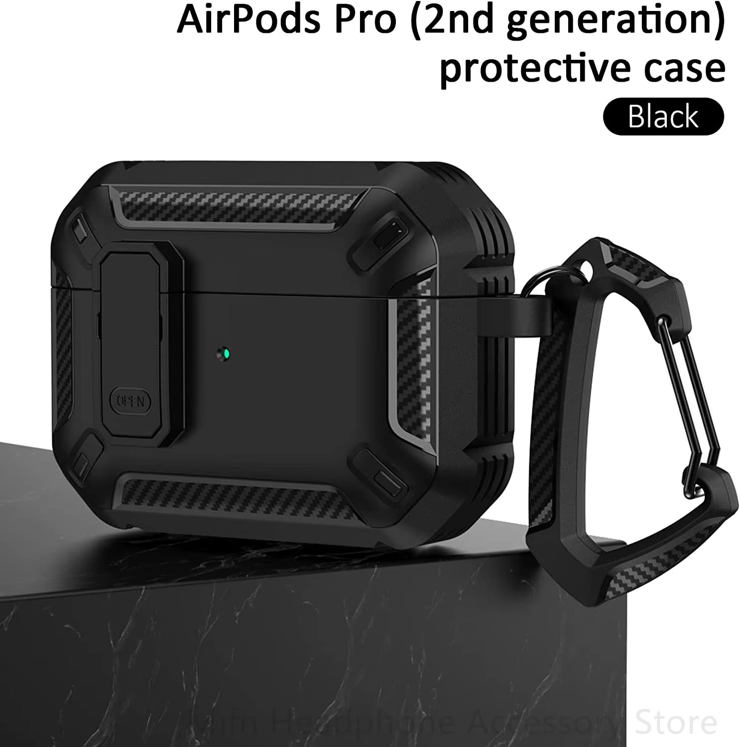 Carbon Fibre for Airpods Pro 2 Case with Switch Headset Case Shockproof Cover for Men Case for Airpods Pro 1 2 Airpod 3 Case