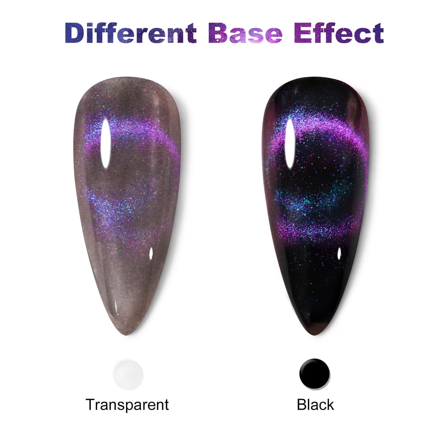 Cat Eye Nail Polish,Magnetic Effects with Chameleon Natural Air Drying Nail Art Salon Manicure Home((A01, 10ML)