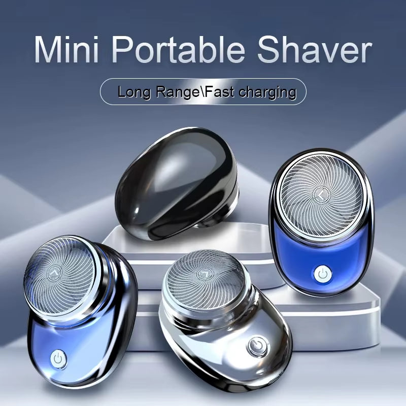 Electric Shaver Charging Mini Pocket Travel Razor Portable Wireless Detachable Shaver Facial Beard and Body Hair Trimmer