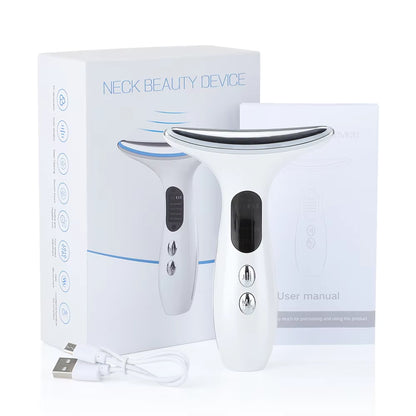 New Face and Neck Care Sonic Vibration Lifting Firming anti Wrinkle Beauty Instrument Reduce Double Chin anti Wrinkle Remove