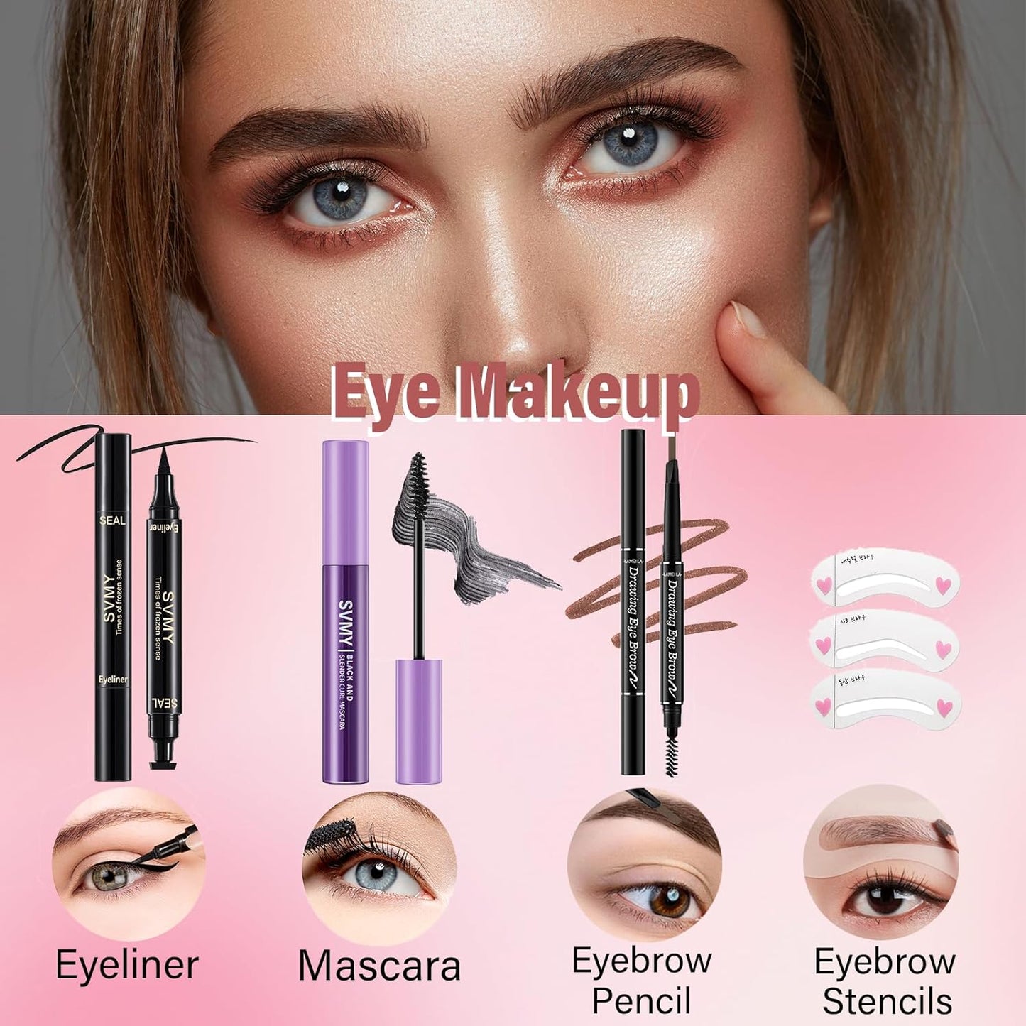 Makeup Set for Women, Makeup Kit for Beginners Teen Girls, Makeup Gift Set for Teens, Makeup Kit for Girls, Makeup for Teens, Eyeshadow Palette, Lip Gloss, Face Makeup, Eye Makeup